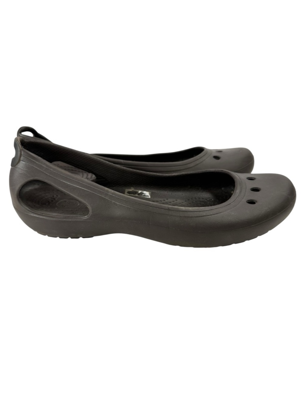 Crocs Kadee Ballet Flats Brown Croslite Slip On Comfort Shoes Womens 9